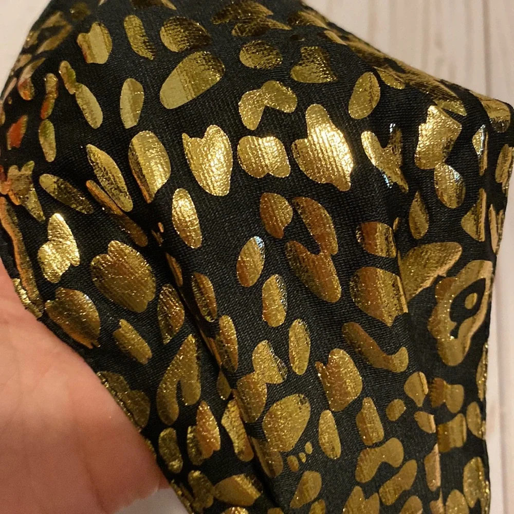 Baublebar blk gold leopard mask